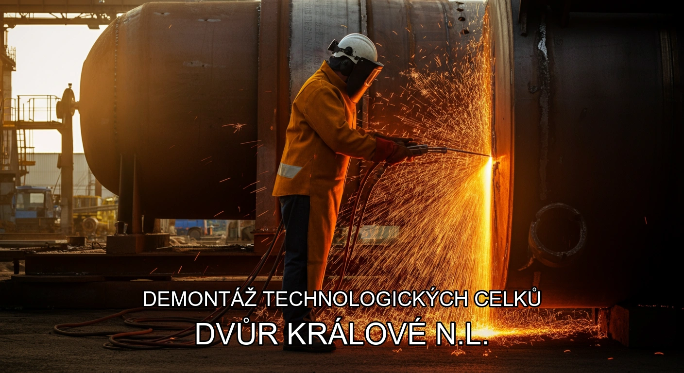 Demontáž technologických celků a hal Dvůr Králové n.L.