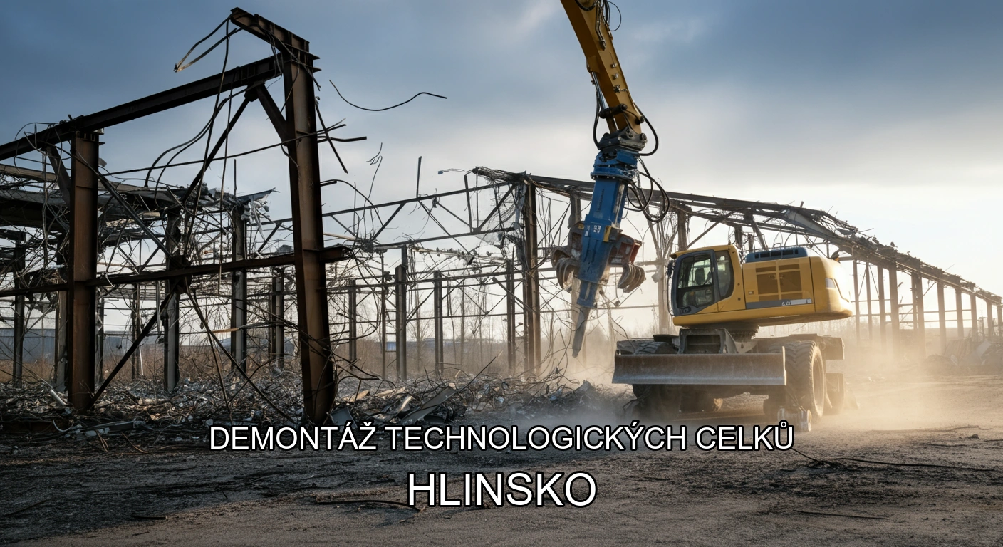 Demontáž technologických celků a hal Hlinsko