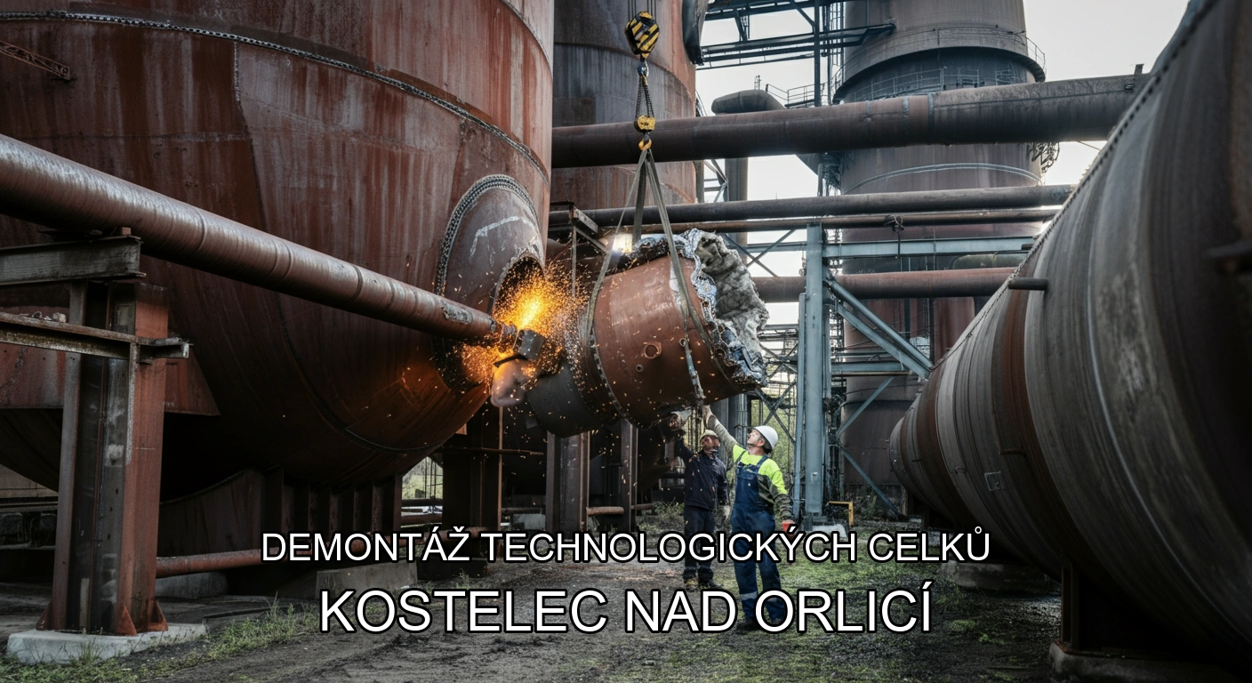 Demontáž technologických celků a hal Kostelec nad Orlicí
