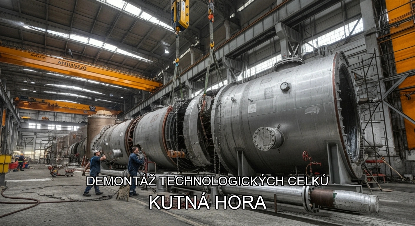 Demontáž technologických celků a hal Kutná Hora