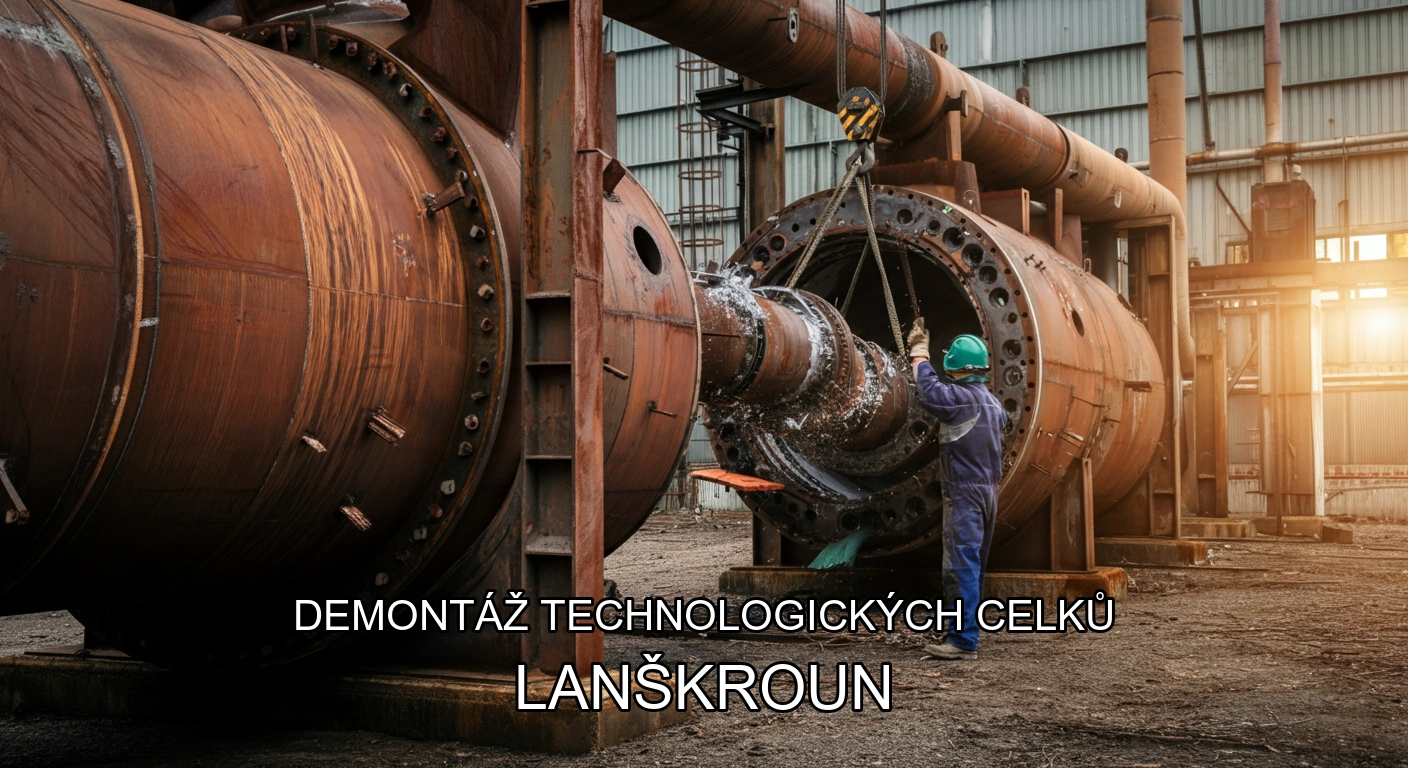 Demontáž technologických celků a hal Lanškroun