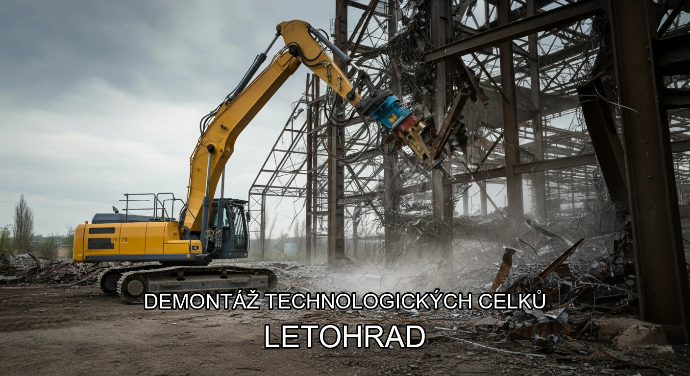 Demontáž technologických celků a hal Letohrad