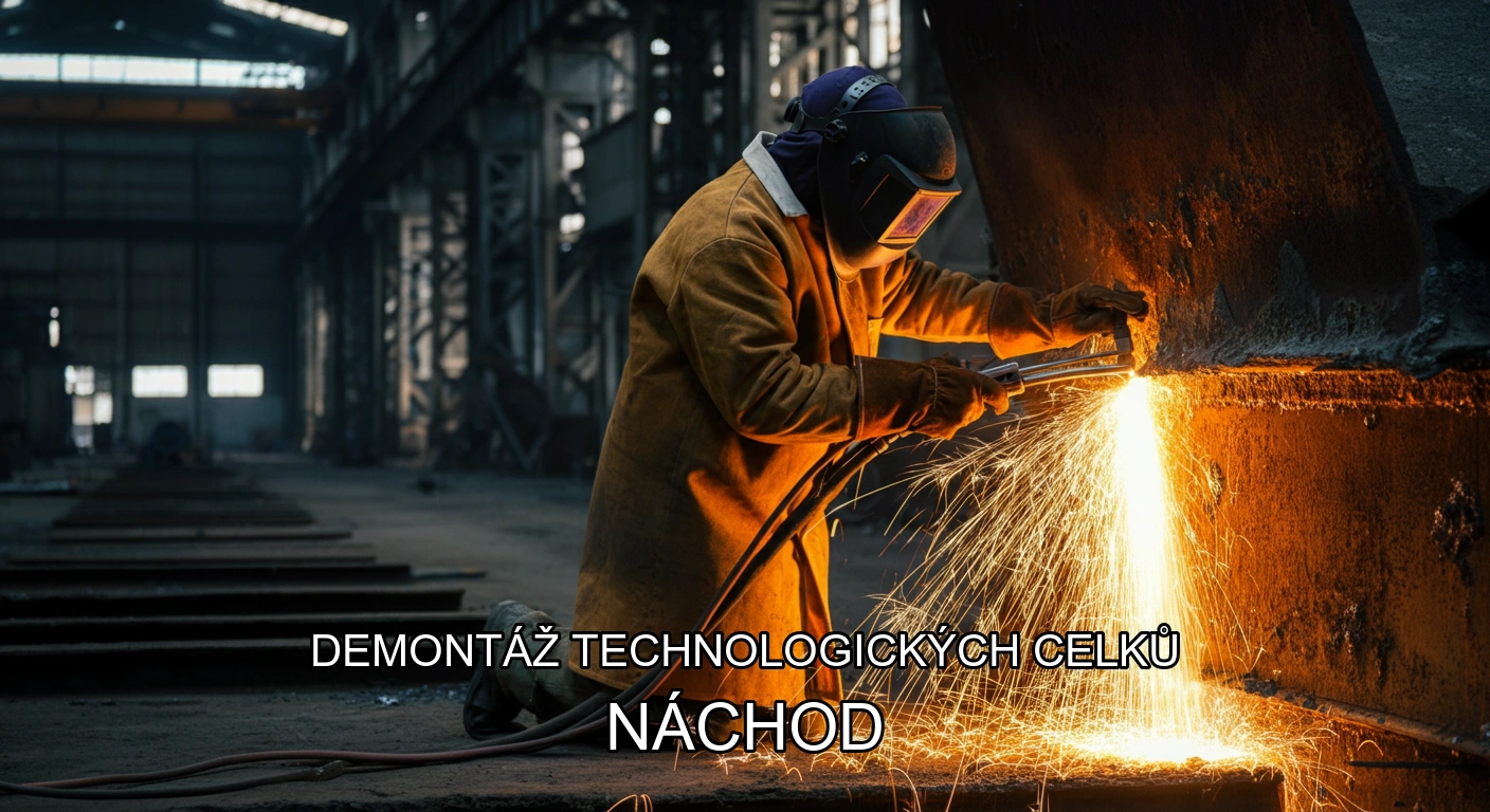 Demontáž technologických celků a hal Náchod