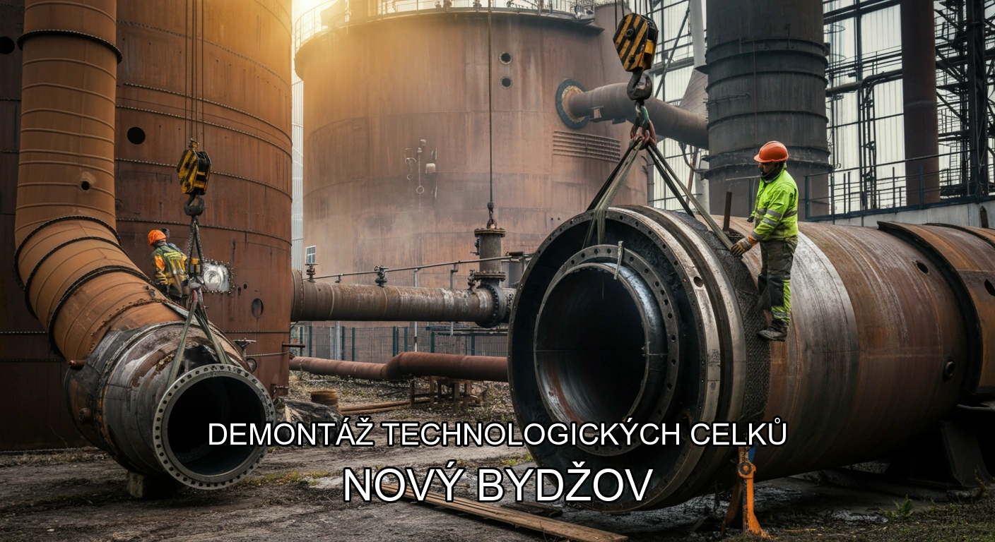 Demontáž technologických celků a hal Nový Bydžov