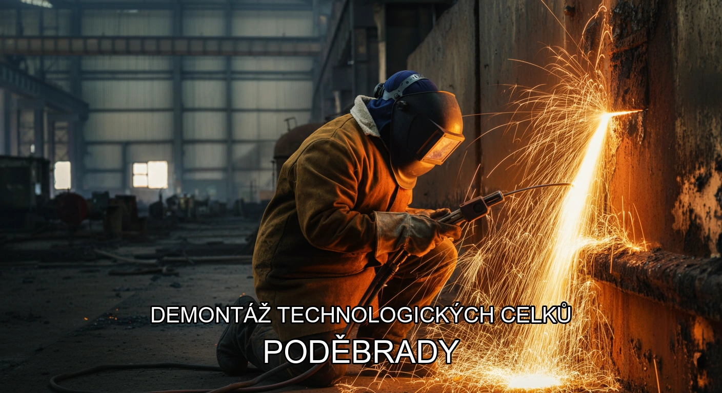 Demontáž technologických celků a hal Poděbrady