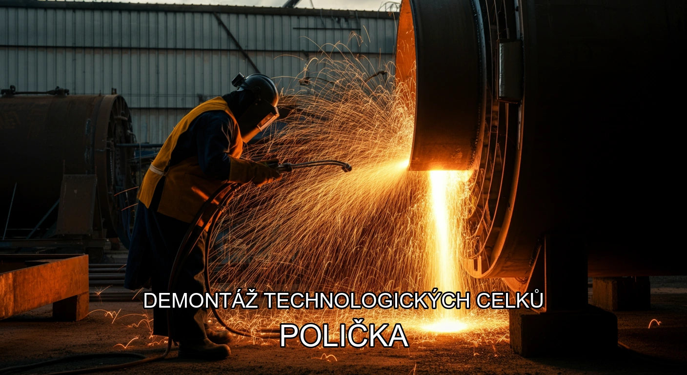 Demontáž technologických celků a hal Polička