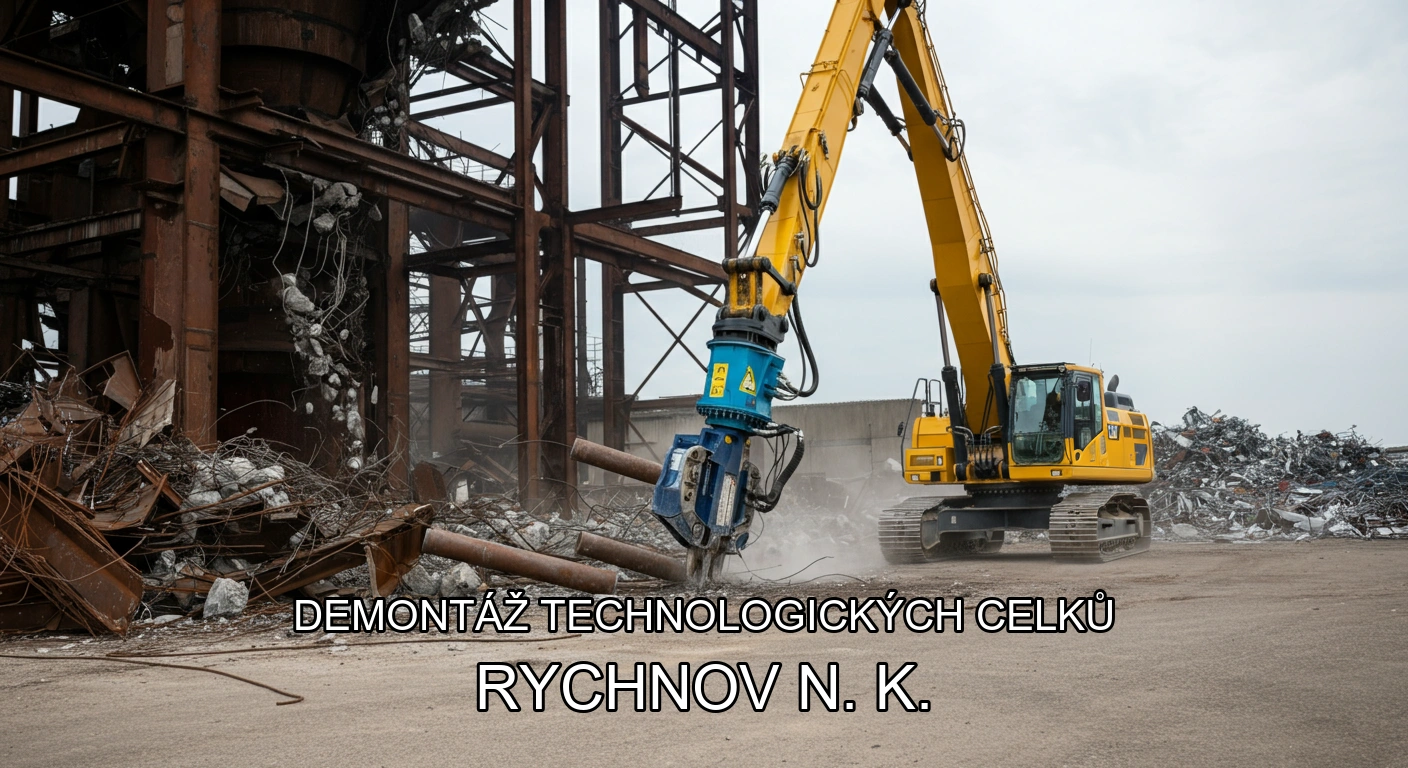 Demontáž technologických celků a hal Rychnov nad Kněžnou