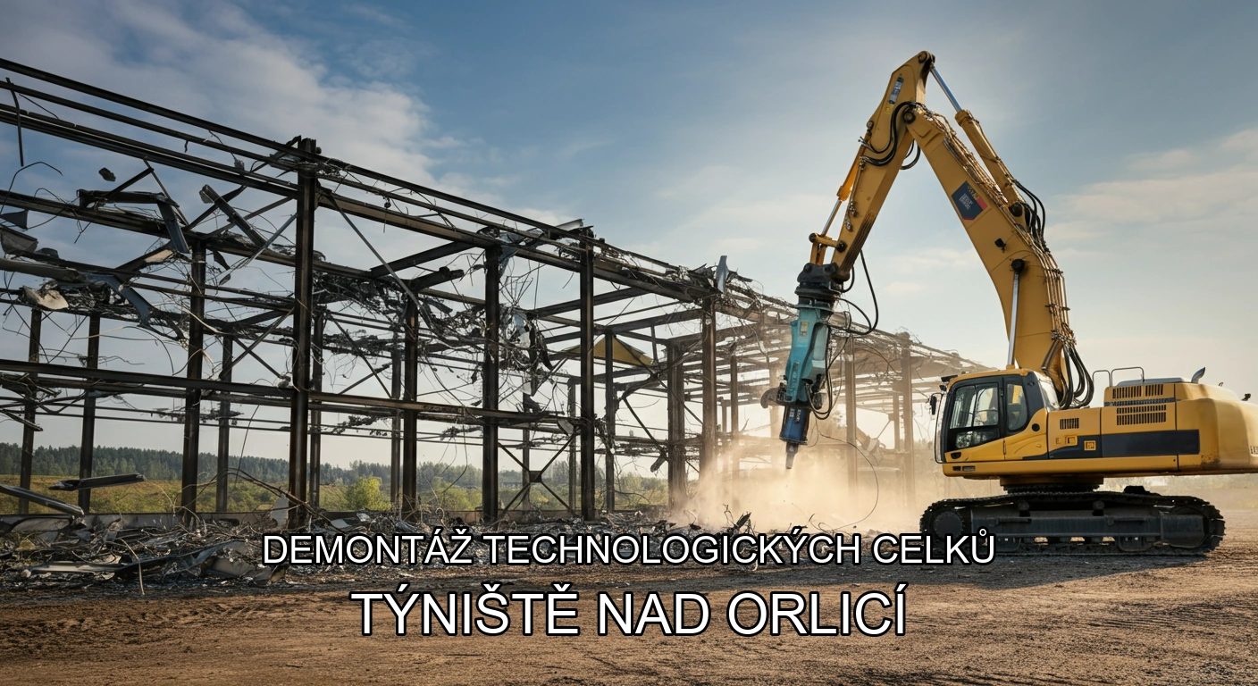 Demontáž technologických celků a hal Týniště nad Orlicí